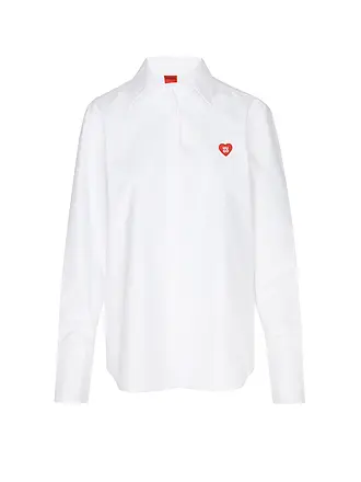 HUGO | Nombre del producto: Blusa camisera ERSELIA
Marca: HUGO
Color: blanco
Categorías: Moda,Mujer

Largo de manga: Manga larga
Material: Algodón
Forma del cuello: Cuello de camisa
Diseño: Liso
Corte (Prenda superior): Suelto
Estilo: Puro,Tendencia
Detalles: | 